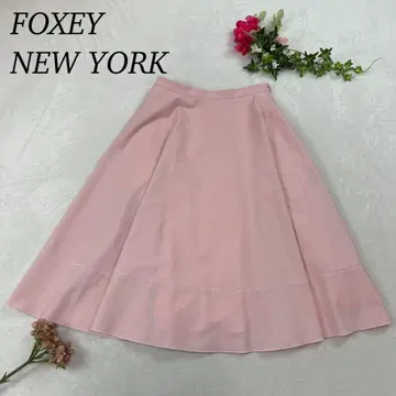 J377 새상품급 M 38 폭시 뉴욕 핑크 무릎 기장 여성용