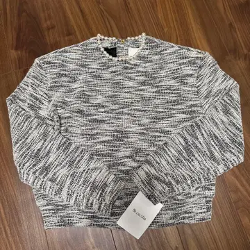 걸리쉬 펄 장식 상의 미사용 새상품 펄 상의