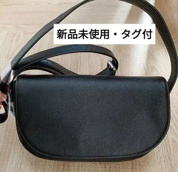 GU [ 새상품 ] 천연 가죽 미니 숄더백 블랙