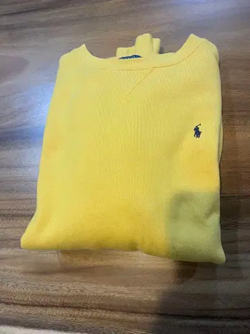 랄프 로렌 자수 로고 맨투맨 옐로우 컬러 키즈 X L
