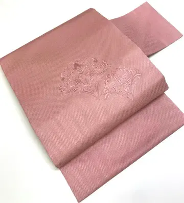 변직 나고야 오비 자수 꽃무늬 서양 패턴 기모노