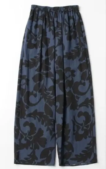 뷰티&유스 보타니컬 프린트 와이드 팬츠 네이비 M