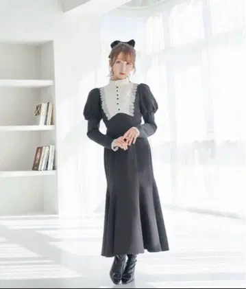 RoseMuse 레이스 메이드 스타일 드레스 원피스