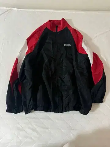 나일론 자켓 블랙 빨간색 화이트
