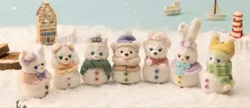 새상품 시크릿 오브 스노우 더피&프렌즈 봉제 인형 세트