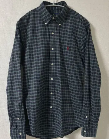 랄프 로렌 버튼 다운 체크 셔츠 원 포인트