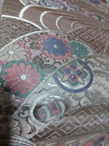 후쿠로 오비 꽃무늬 자수