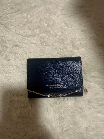 Samantha Thavasa 네이비 3단 폴더형 지갑