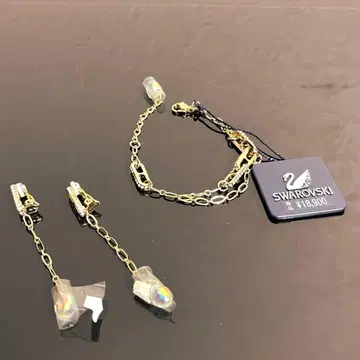 SWAROVSKI 귀걸이 팔찌 세트