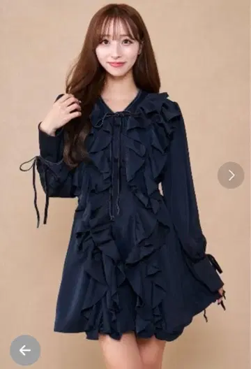 Darich 더블 프릴 미니 원피스