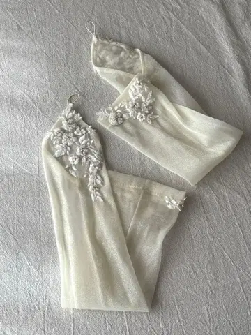 웨딩 그로브 장갑 레이스