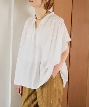 [ 2025년 구매 ] 스픽앤스팬 코튼 린넨 스퀘어 프렌치 슬리브