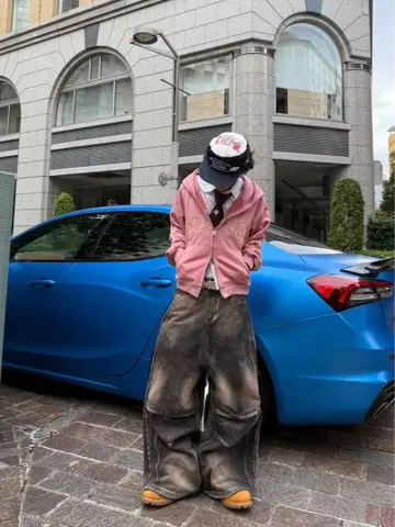 elev 핑크 지퍼 후드티 M