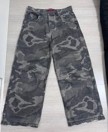Jaded London 카모 패턴 배기 데님