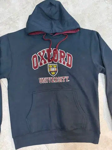 Oxford University 후드티 XL 네이비