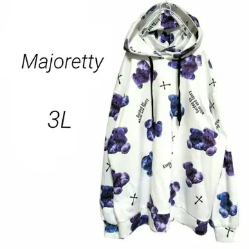 마죠렛티 병든 곰 풀오버 후드티 지뢰계 빅 사이즈 3L 올 패턴 화이트