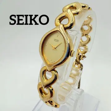 세이코 SEIKO 작동 골드 뱅글 워치 여성용 손목시계 레어