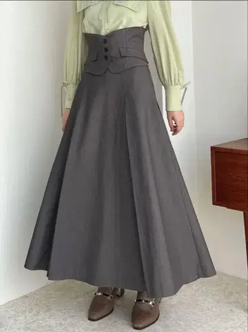 dazzlin 베스트 코르셋 레이스업 스커트