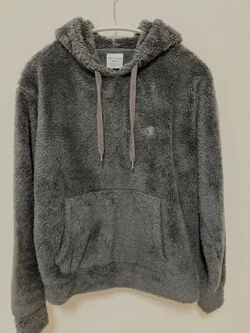 챔피온 플리스 후드티 그레이 S