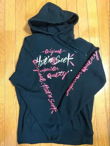 텐더 로인 x Hide and Seek 블랙 후드티 M 사이즈