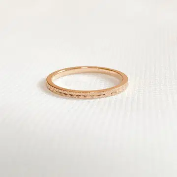 COCOSHNIK K10 컷워크 극광 세공 핑키링 1호 반지