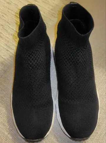 ASH 블랙 니트 어퍼 슬립온 스니커즈