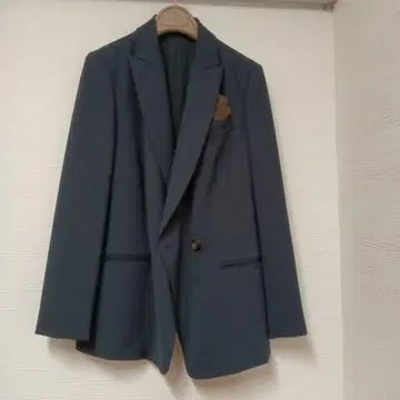 BRUNELLO CUCINELLI 다크 블루 테일러드 자켓