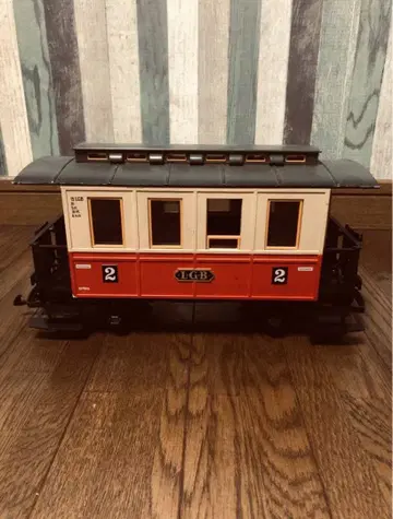 LGB 철도 차량 빨간색/화이트 LEHMANN 레만