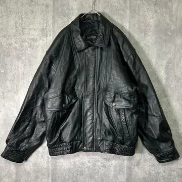 램스킨 가죽 자켓 짧은 기장 블랙 양가죽 빈티지