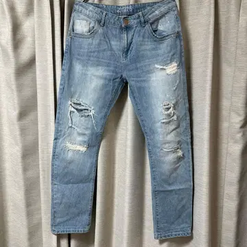 ZARA 데미지 데님 팬츠 38