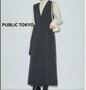 PUBLIC TOKYO 롱베스트 원피스