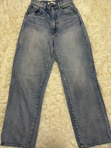 MOUSSY 스트레이트 데님 라이트 블루