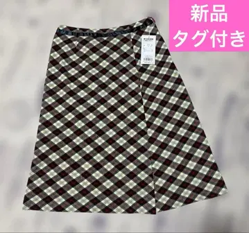 맥그리거 McGREGOR 맥레거 스커트 택 포함 새상품 체크 빨간색