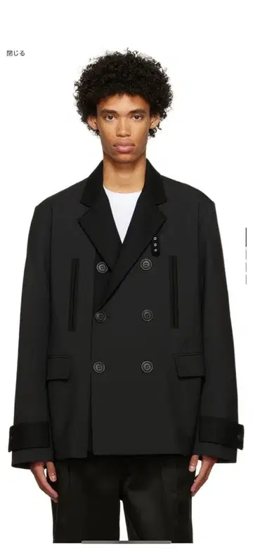 Sacai 패널 테일러드 자켓