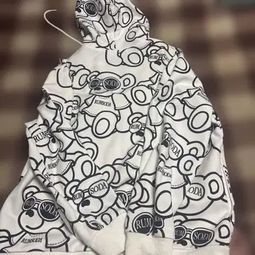 RUMSODA 풀 집업 후드티 화이트