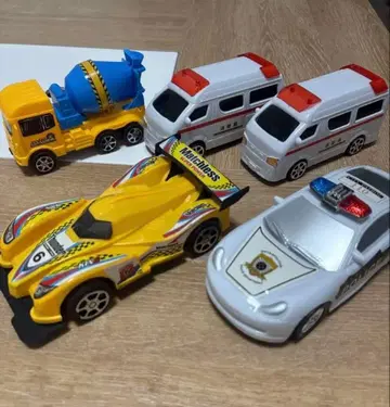 자동차 완구 5점 묶음 판매 일하는 자동차 스포츠카