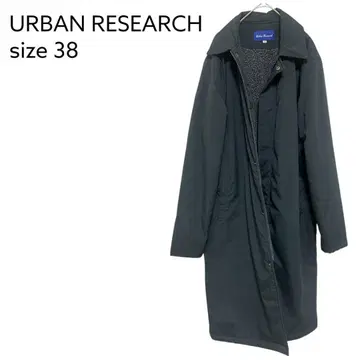 URBAN RESEARCH 블랙 보아 라이닝 롱 코트 38