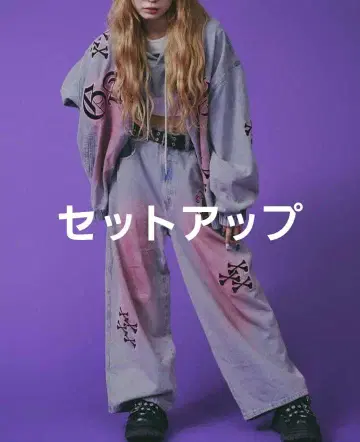 GALFY 갈피 본본 컬러 데님 셋업