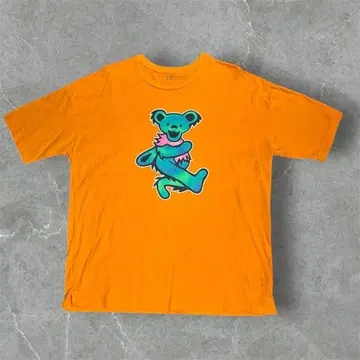 GAP 그레이트풀 데드 댄싱 베어 티셔츠 M 오렌지