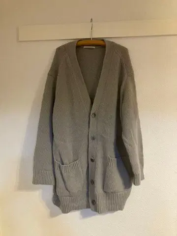 GALERIE VIE 그레이 니트 가디건 옅은 그레이
