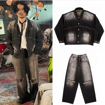 King gnu 츠네타 다이키 착용 데님 셋업