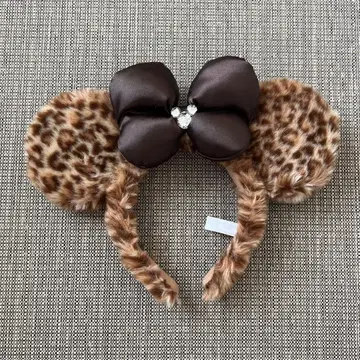 디즈니 머리띠 레오파드 무늬 미니