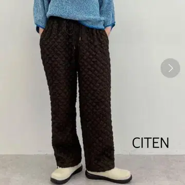 시텐 퀼트풍 조거 팬츠