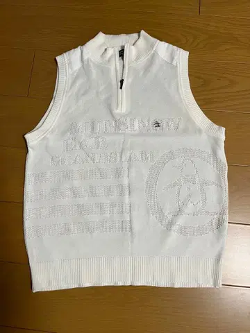 Munsingwear 남성용 골프 베스트 L 화이트 새상품급