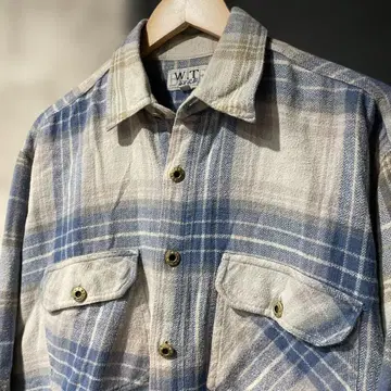USA 구제 의류 W.T byR.B 헤비 플란넬 셔츠