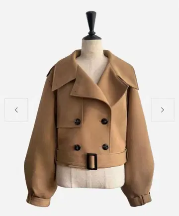 [셰리에] 2way 쇼트 트렌치 코트