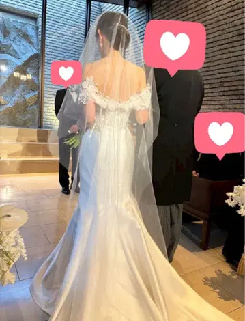 THE TREAT DRESSING 트리트 웨딩 베일 개더 없음