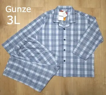 새상품 GUNZE 흡습 발열 파자마 신사 남성용 2xl 3L 군제 따뜻함
