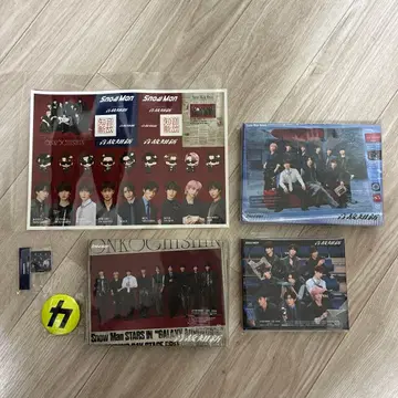 SnowMan 음고신신 3 형태 스티커 캔뱃지 아크릴 스탬프 포함