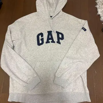 GAP 그레이 후드 부착 후드티 XL